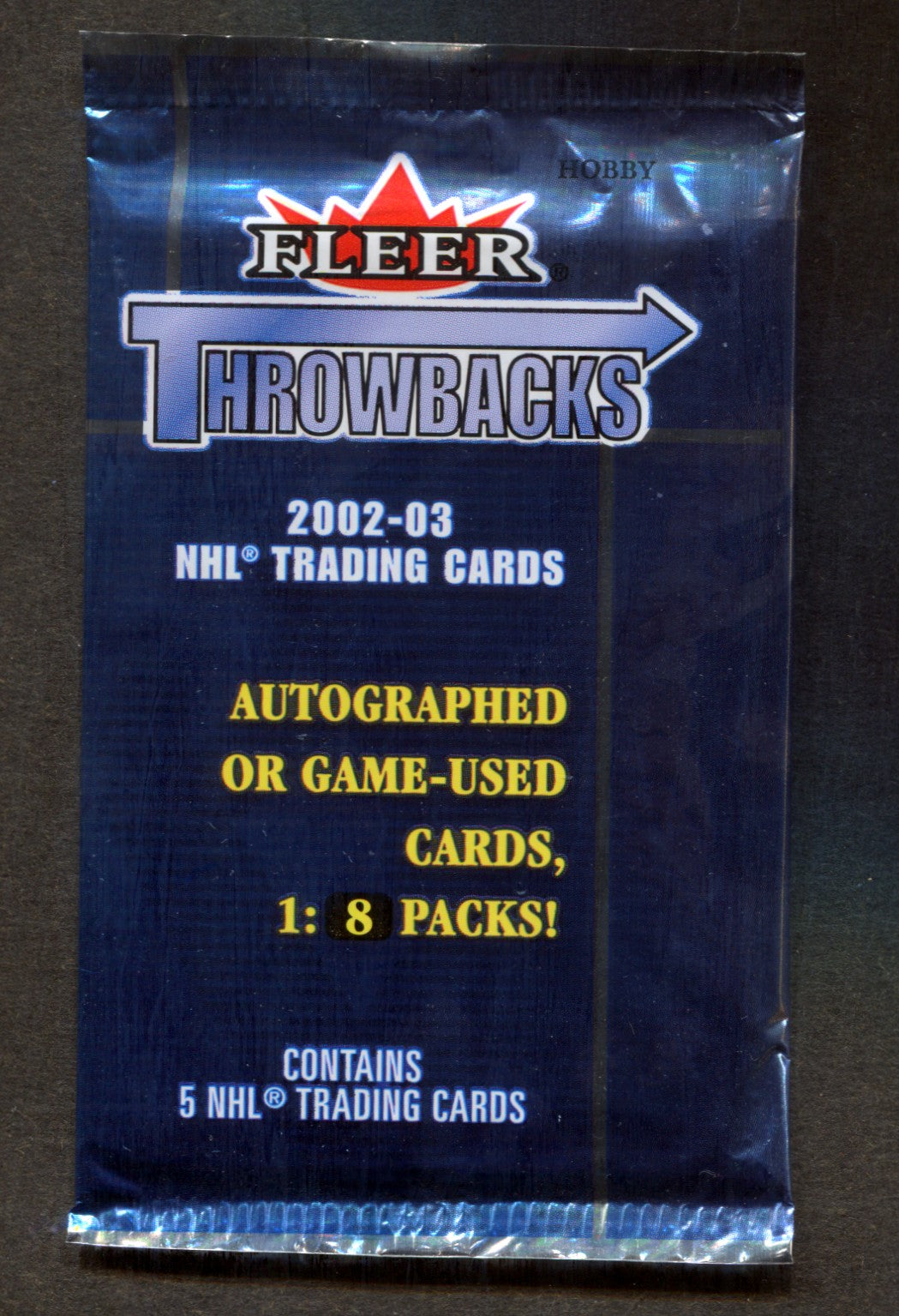 2002/03 Fleer Throwbacks Hockey Unopened Pack (Hobby) (5)