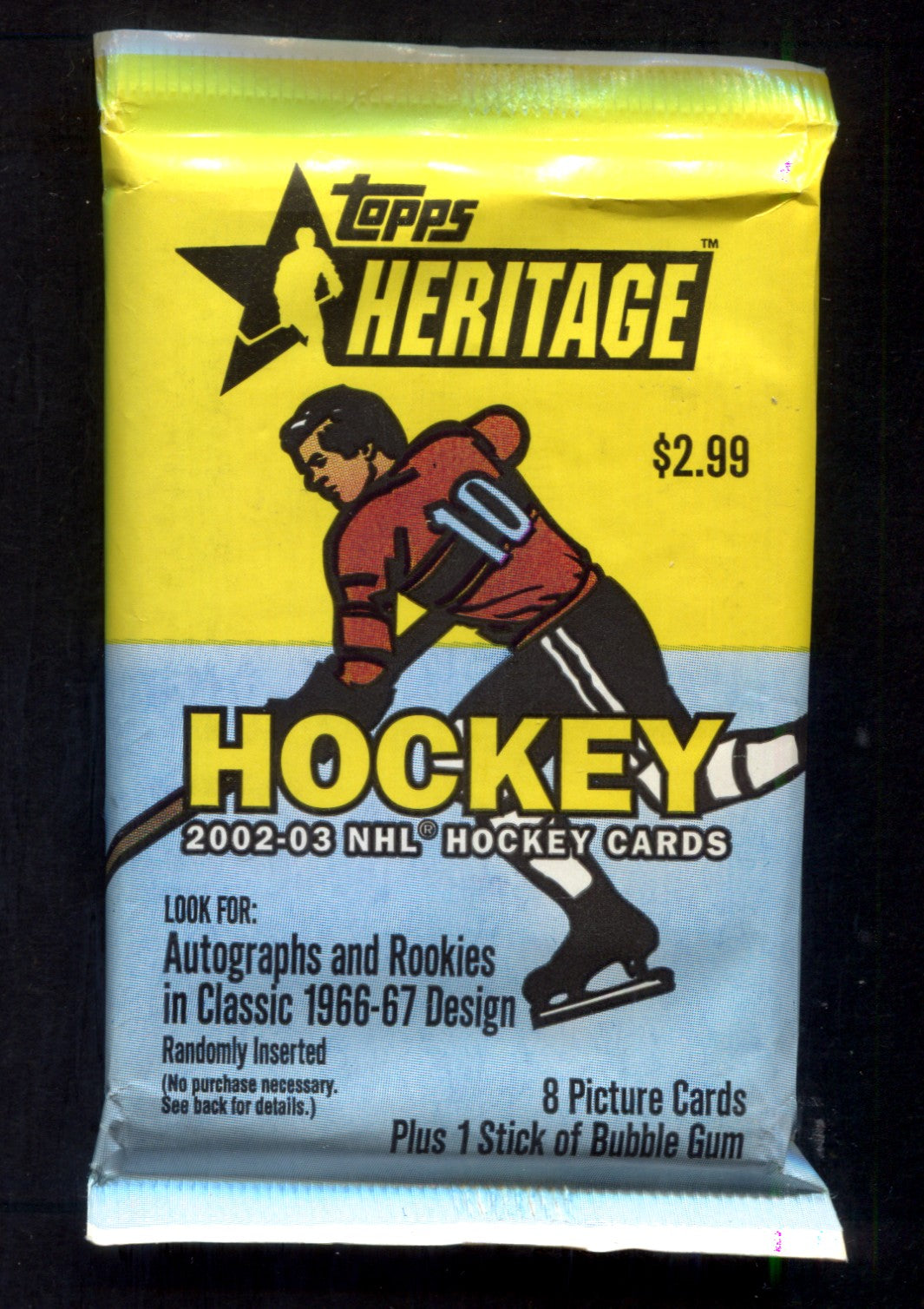 2002/03 Topps Heritage Hockey Unopened Pack (Retail) (Pre-Priced) (8)