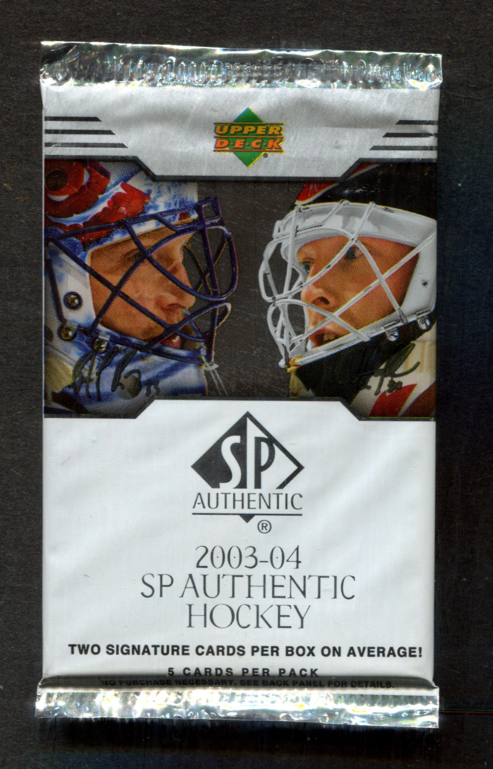 2003/04 Upper Deck SP Authentic Hockey Unopened Pack (5)