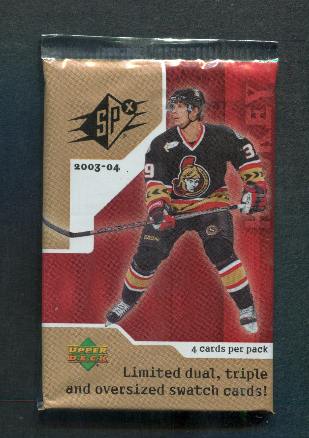 2003/04 Upper Deck SPx Hockey Unopened Pack (4)