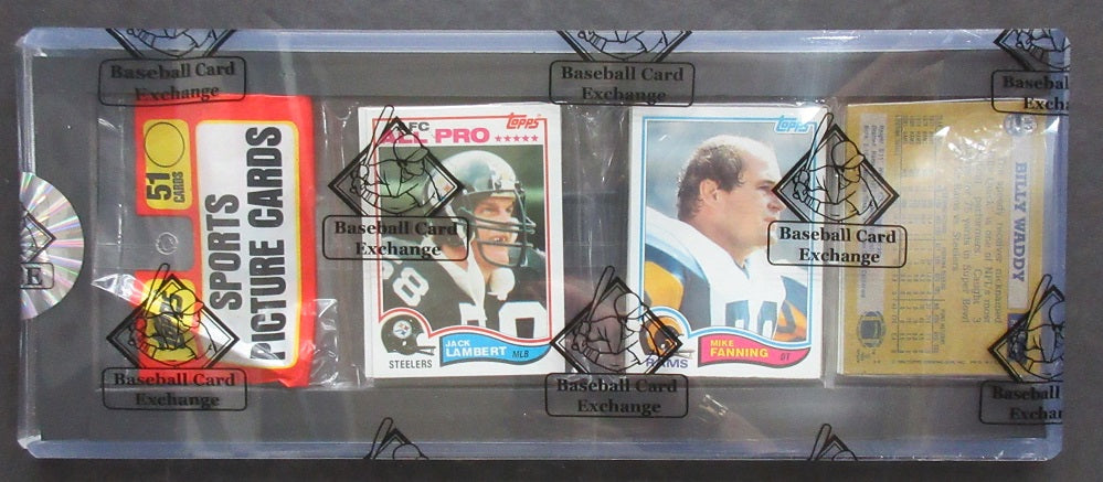 1982 Topps Football Unopened Rack Pack (Taylor RC Back #1) (BBCE)