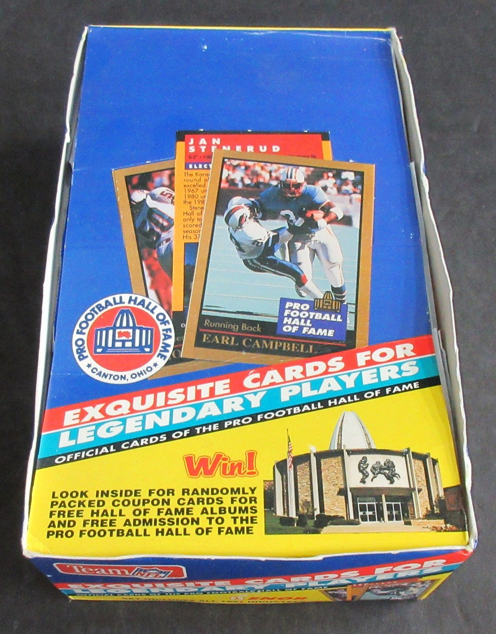 1991 Enor Football Hall of Fame Box