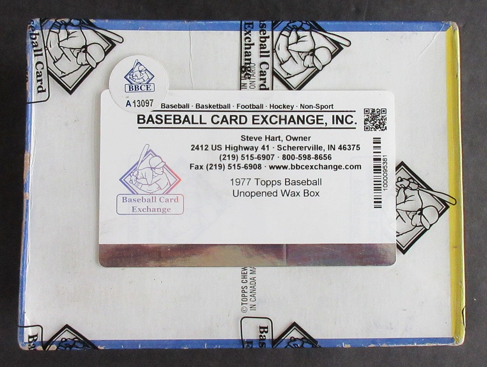 1977 Topps Baseball Unopened Wax Box (BBCE) (A13097)