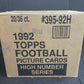 1992 Topps Football High Series Case (20/36) (Sealed)