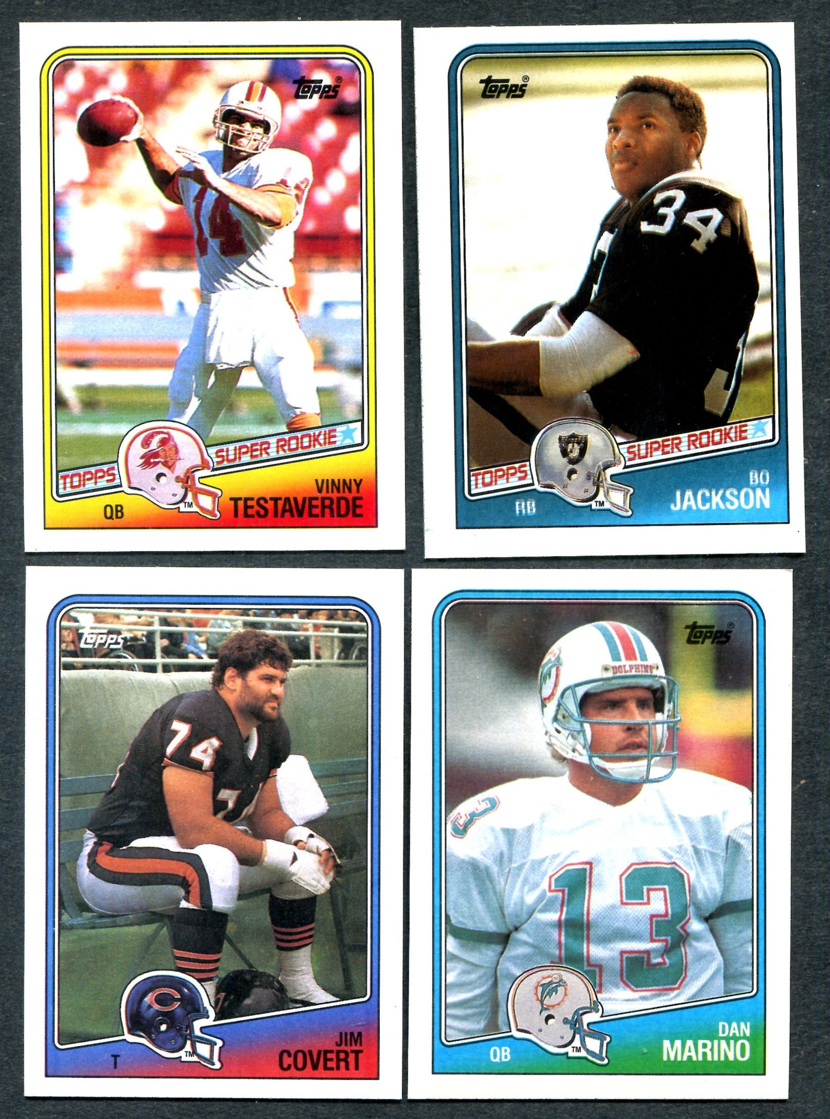 1988 Topps Football Complete Set (396) EX NM (24-561)