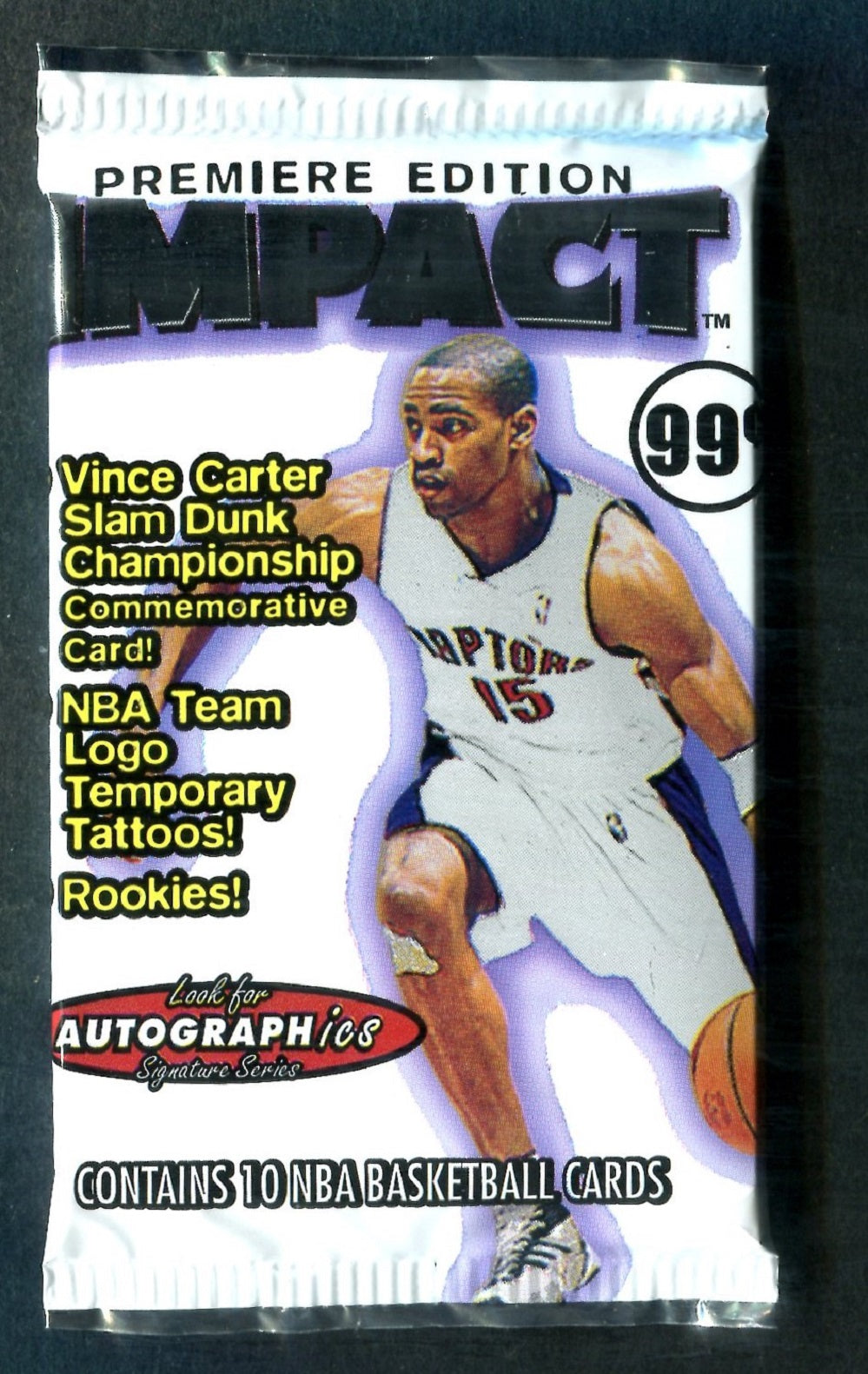 1999/00 Fleer Skybox Impact Basketball Unopened Pack (Retail) (Pre-Priced) (10)