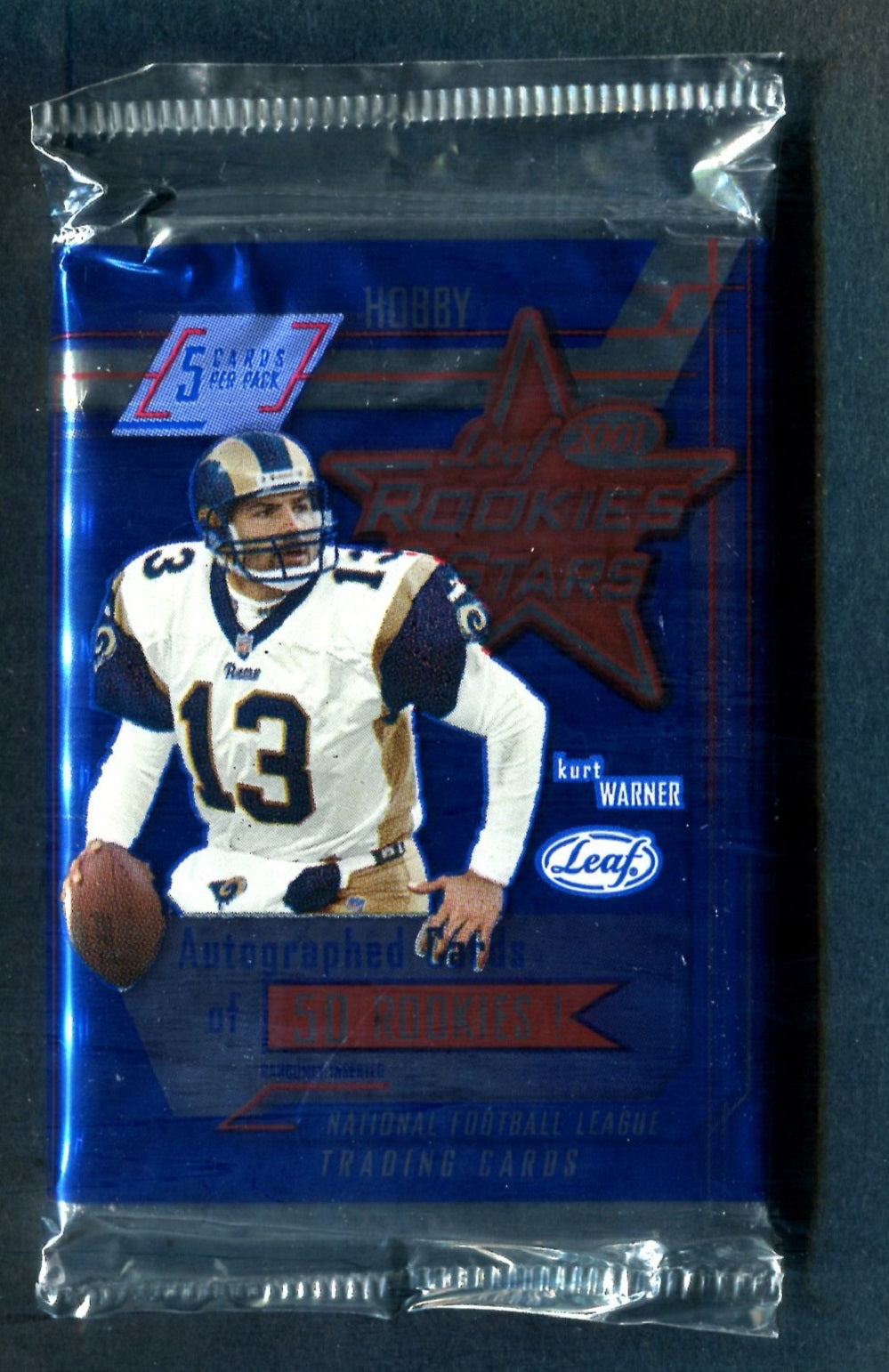 2001 Leaf Rookies & Stars Football Unopened Pack (Hobby) (5)