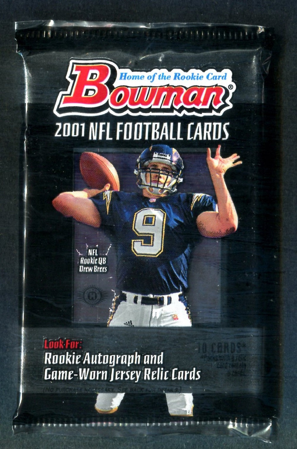 2001 Bowman Football Unopened Pack (Hobby) (10)