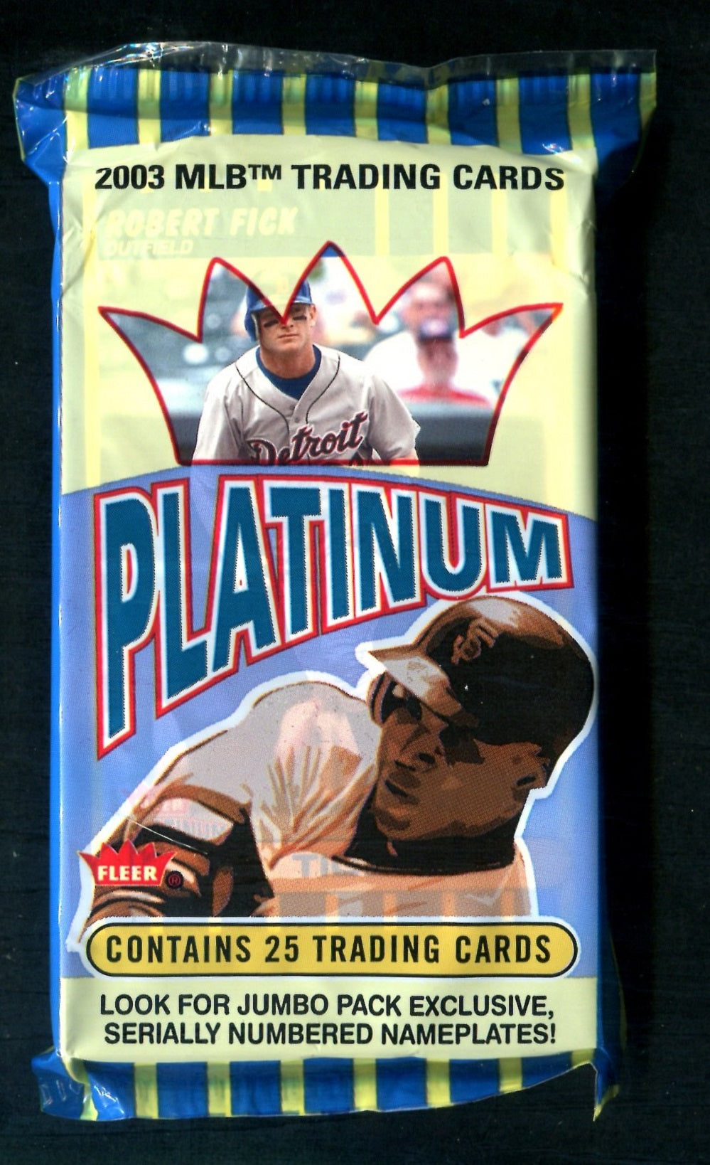 2003 Fleer Platinum Baseball Unopened Jumbo Pack (Hobby) (25)