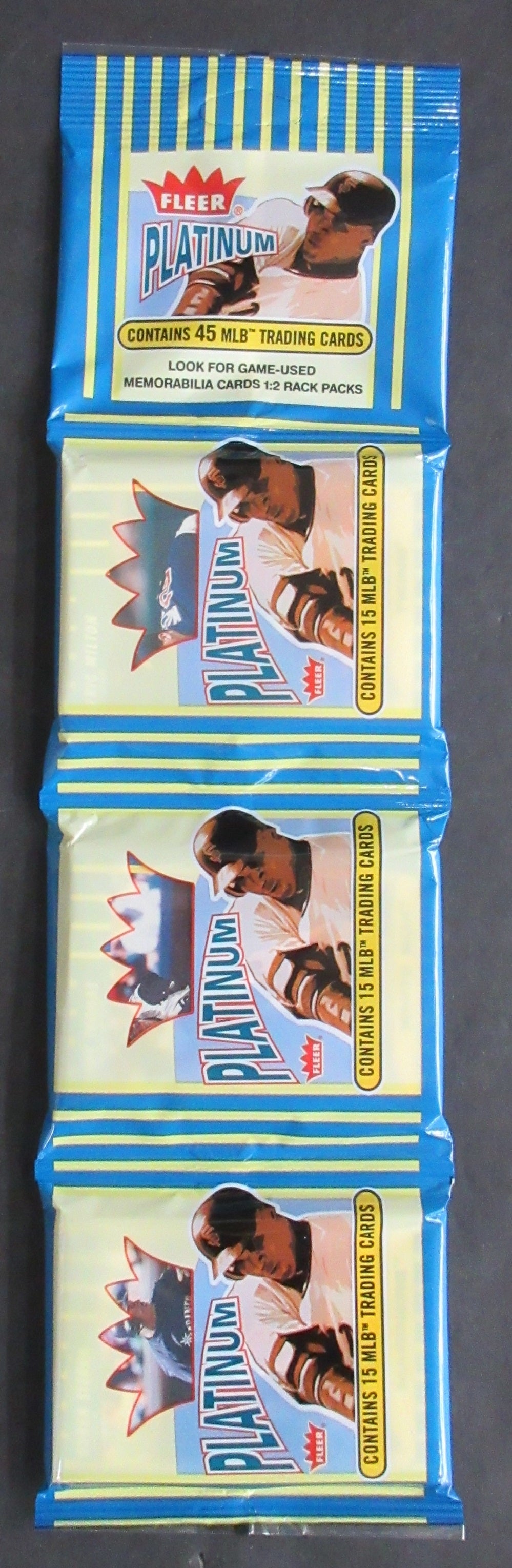 2003 Fleer Platinum Baseball Unopened Rack Pack (Hobby) (45)