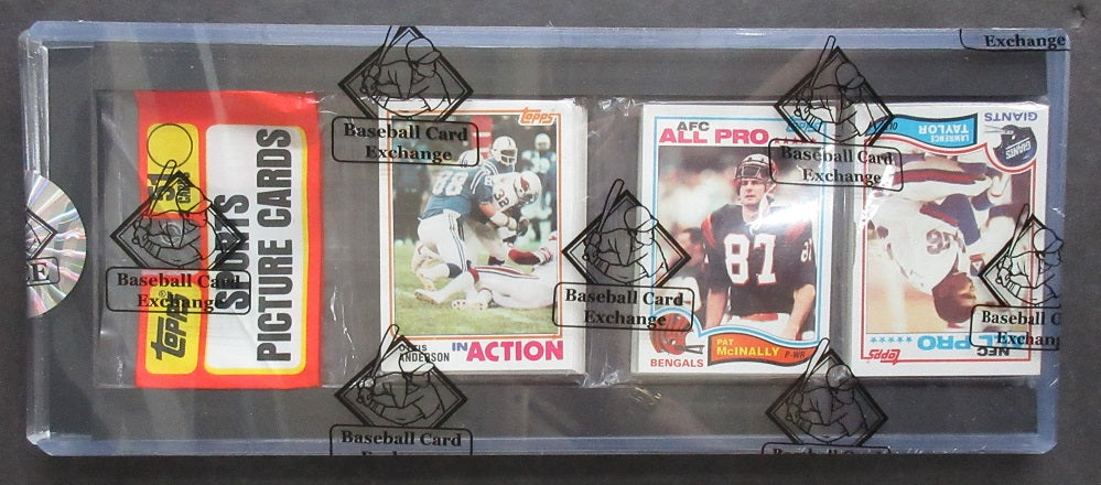 1982 Topps Football Unopened Rack Pack (Taylor RC Top) (BBCE)