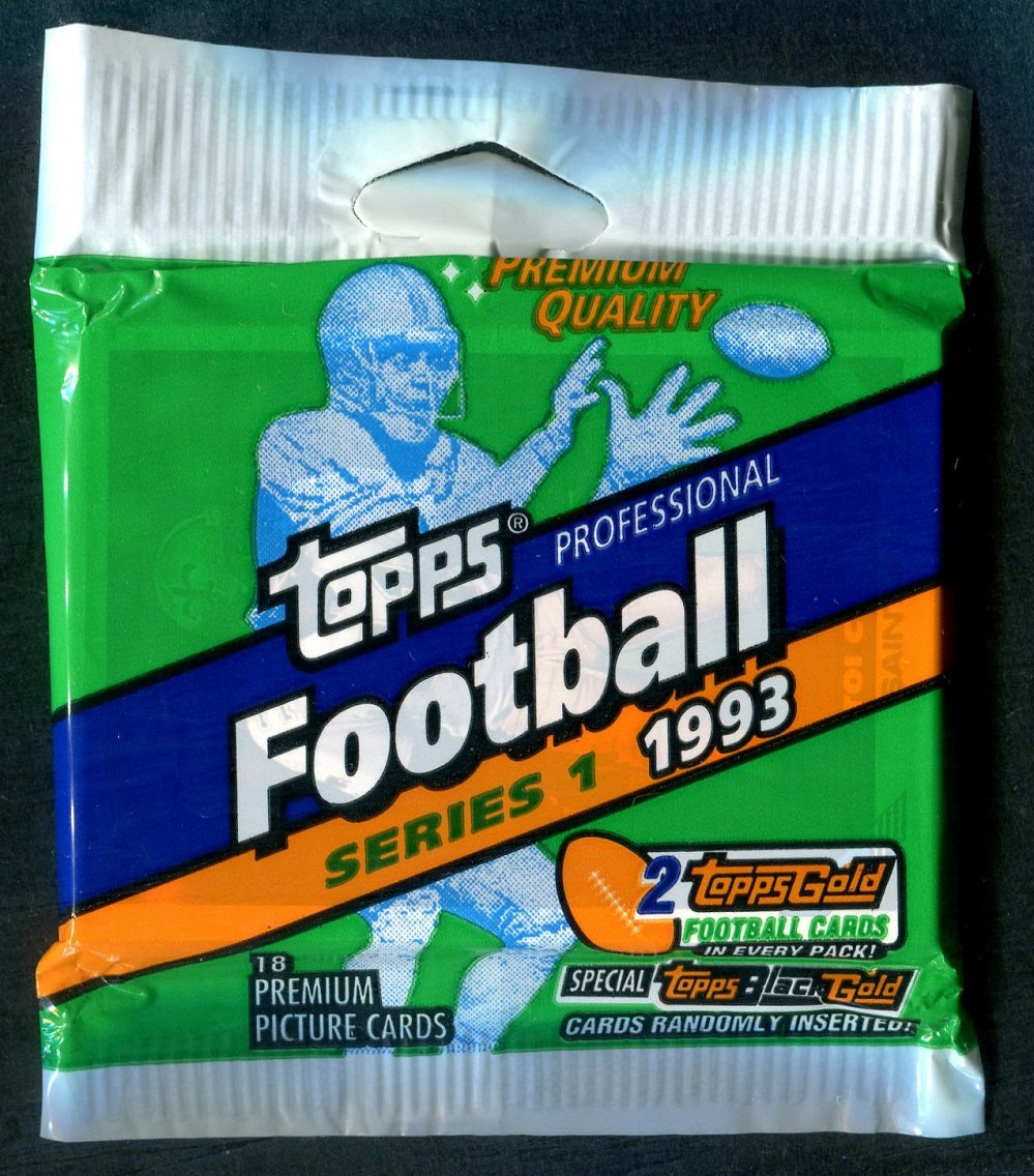 1993 Topps Football Unopened Series 1 Jumbo Pack (18)