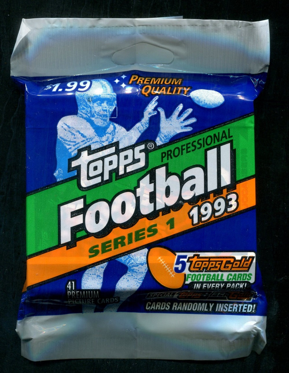 1993 Topps Football Unopened Series 1 Jumbo Pack (41)