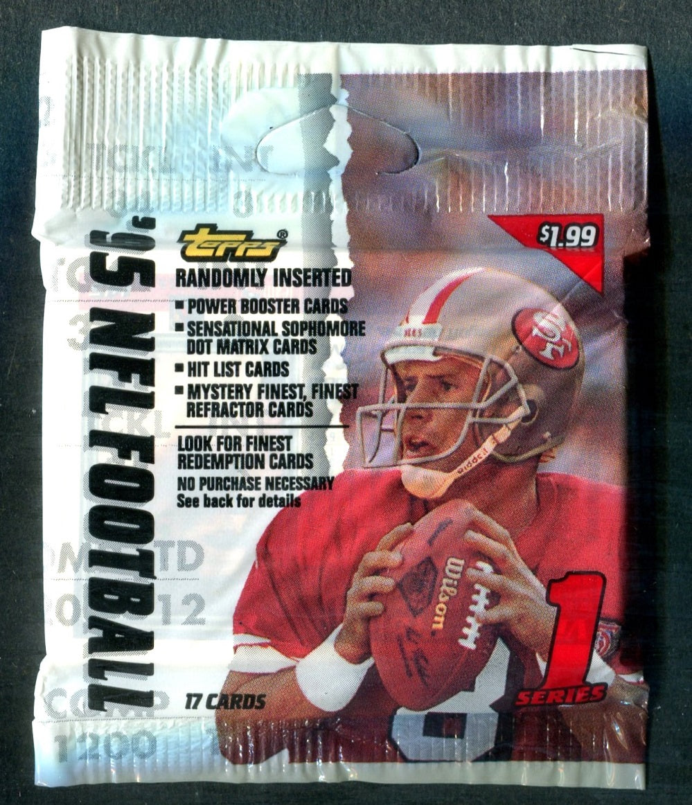 1995 Topps Football Unopened Series 1 Jumbo Pack (17)