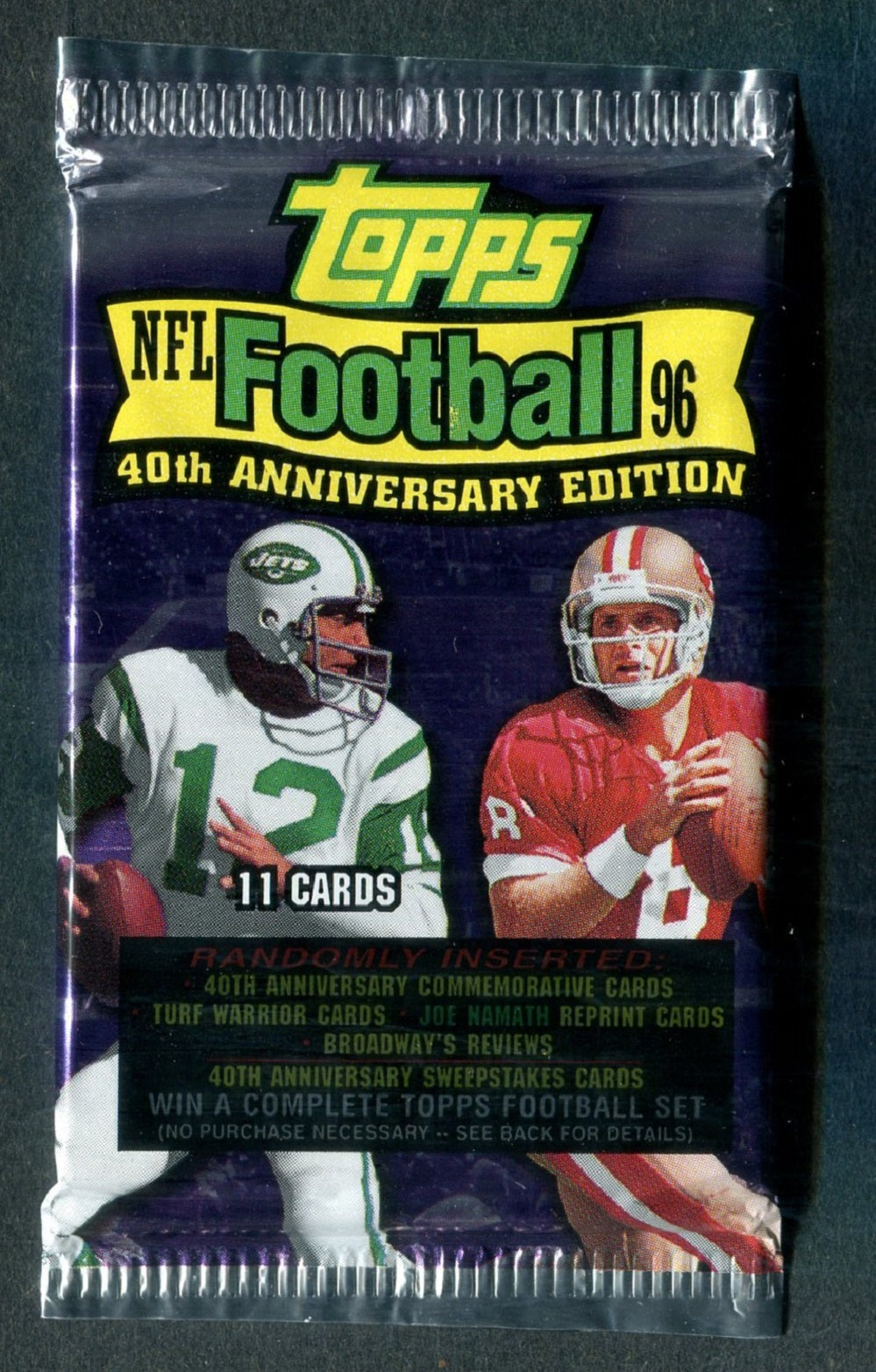 1996 Topps Football Unopened Pack (Retail) (11)