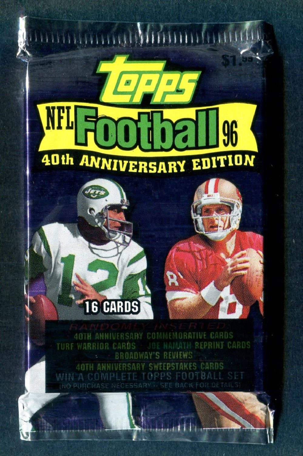 1996 Topps Football Unopened Jumbo Pack (Pre-Priced) (16)