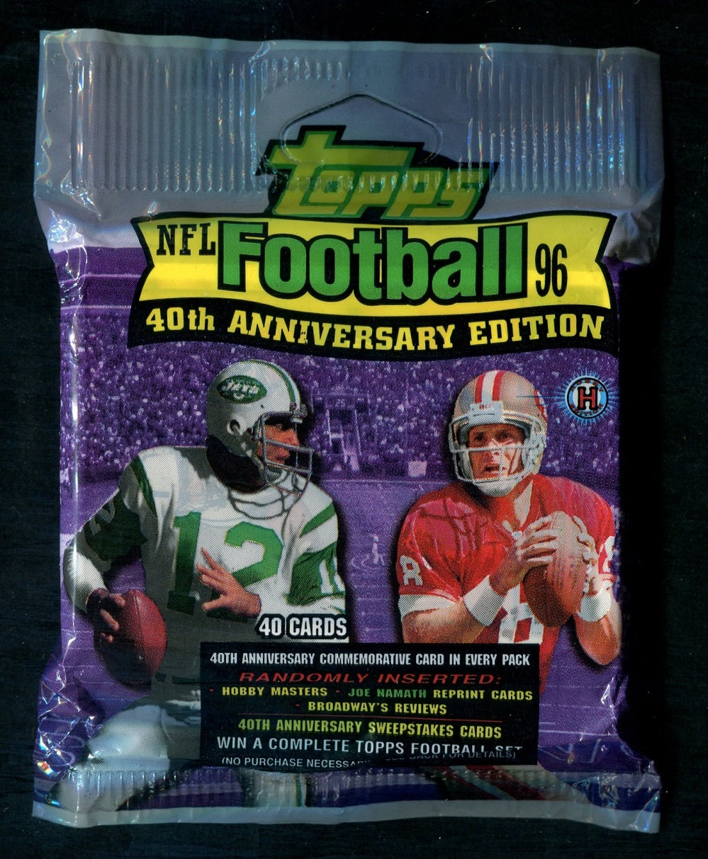 1996 Topps Football Unopened Jumbo Pack (Hobby) (40)