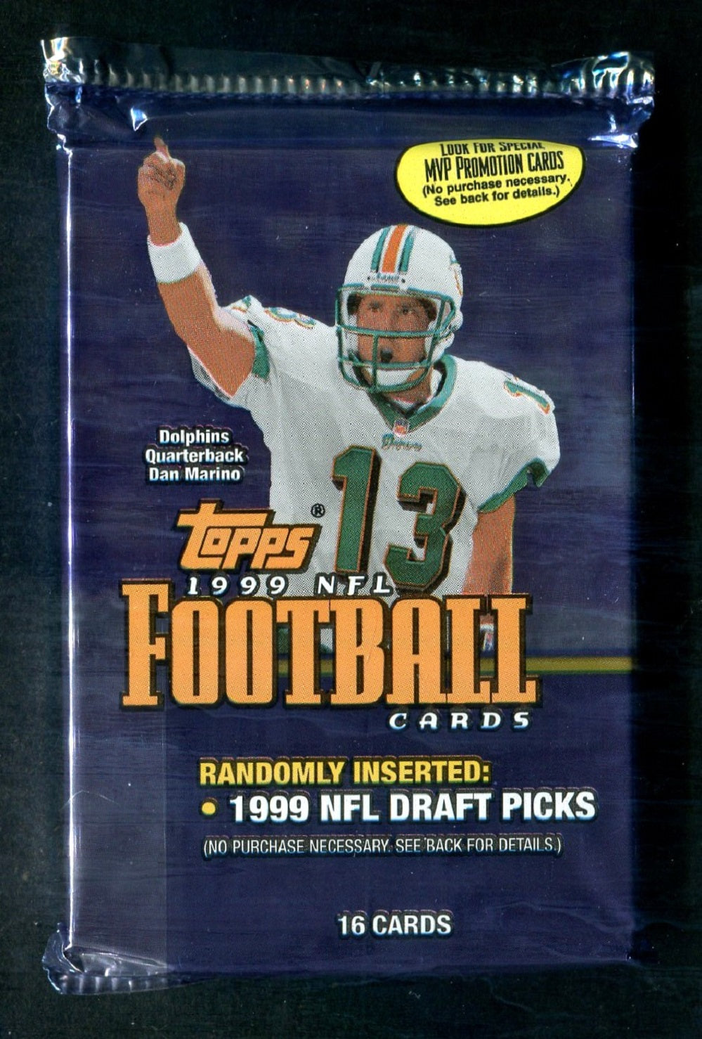 1999 Topps Football Unopened Jumbo Pack (16)