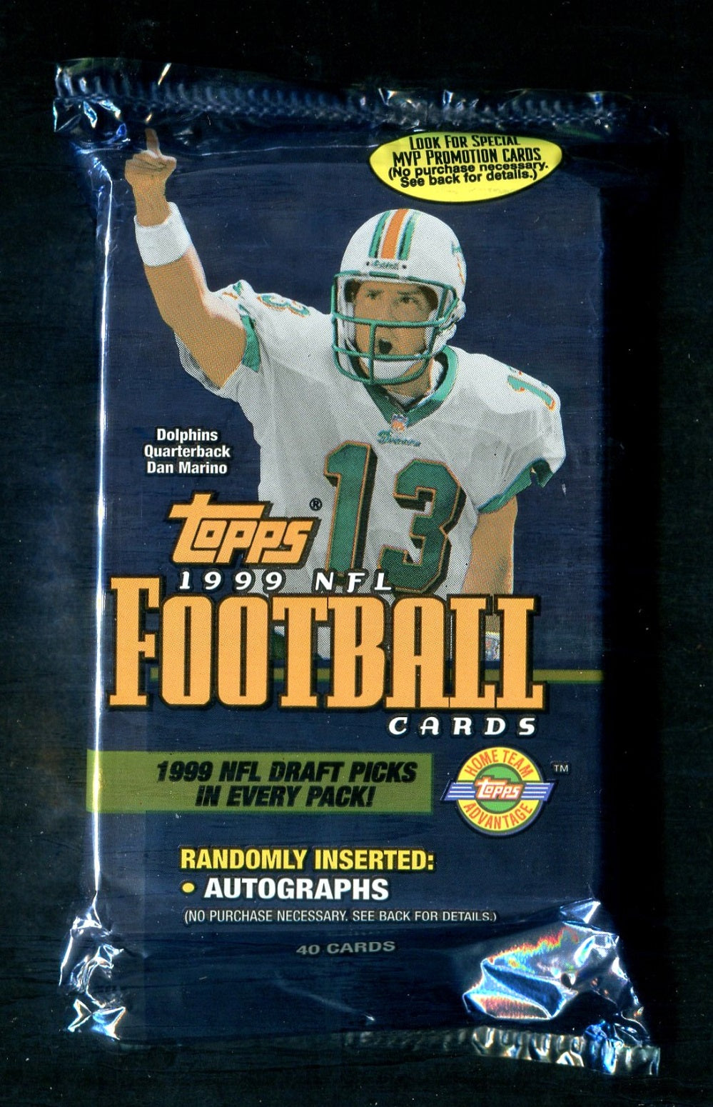 1999 Topps Football Unopened Jumbo Pack (HTA) (40)