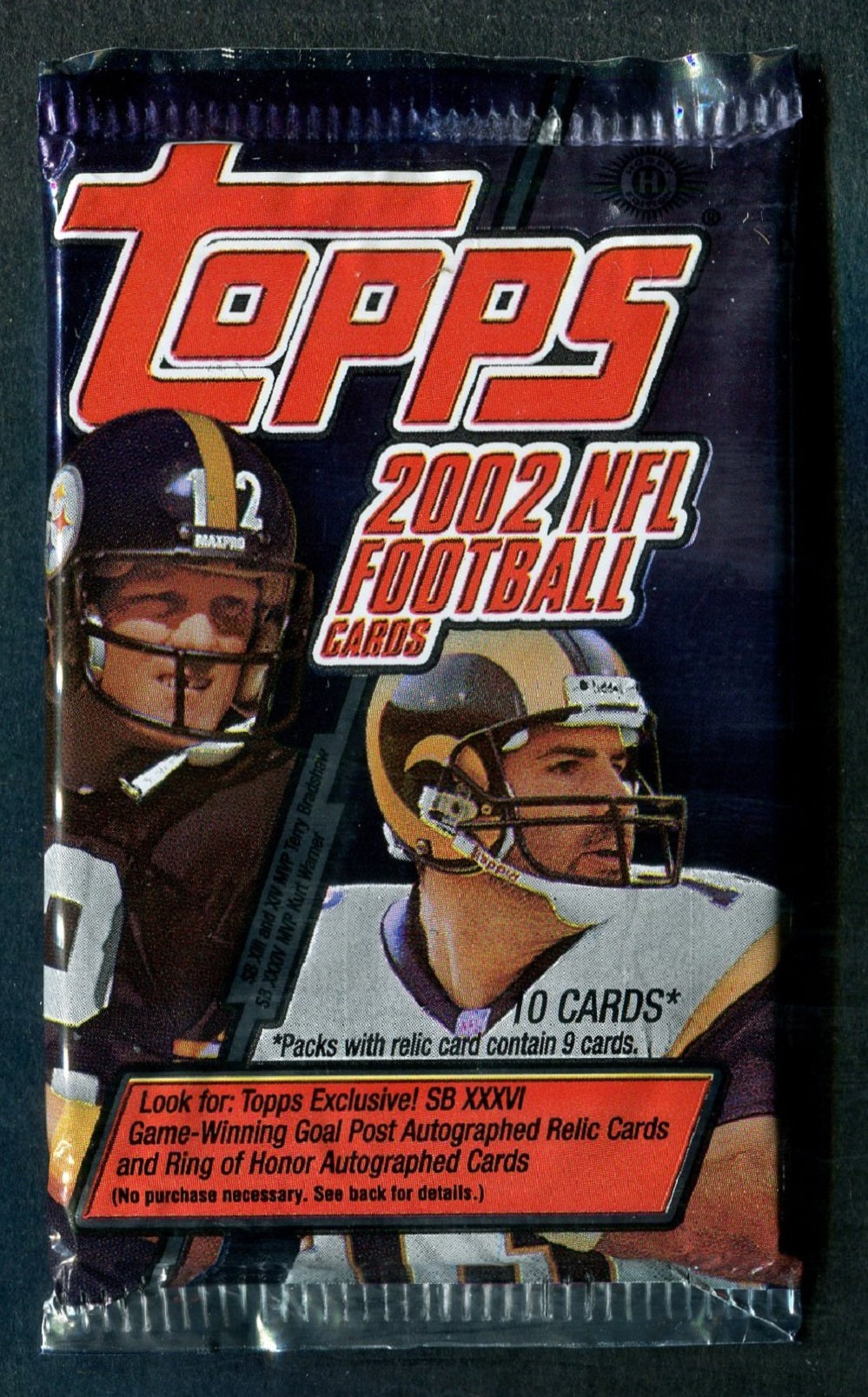 2002 Topps Football Unopened Pack (Hobby) (10)