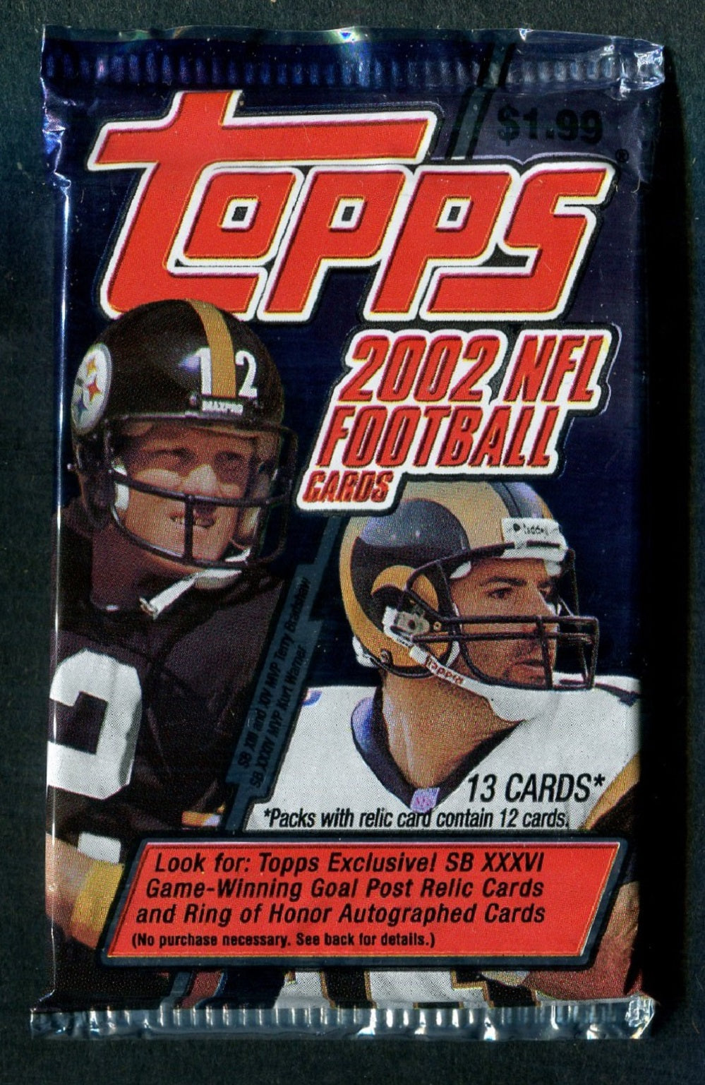 2002 Topps Football Unopened Pack (Pre-Priced) (13)