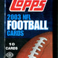 2003 Topps Football Unopened Pack (Hobby) (10)