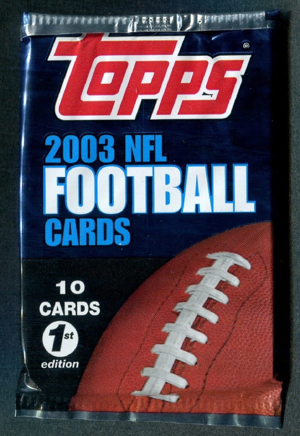 2003 Topps Football 1st Edition Unopened Pack (10)