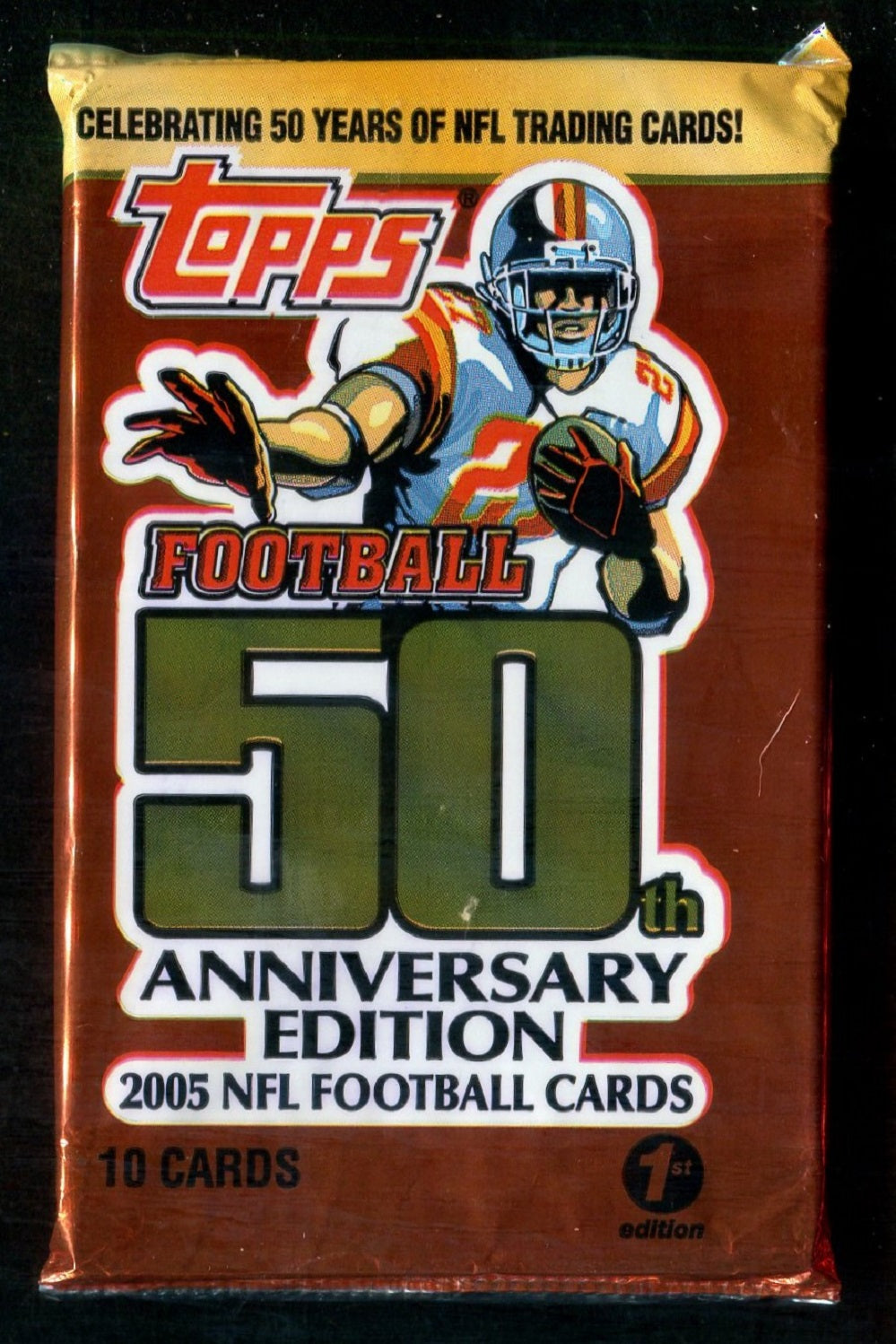 2005 Topps Football 1st Edition Unopened Pack (10)