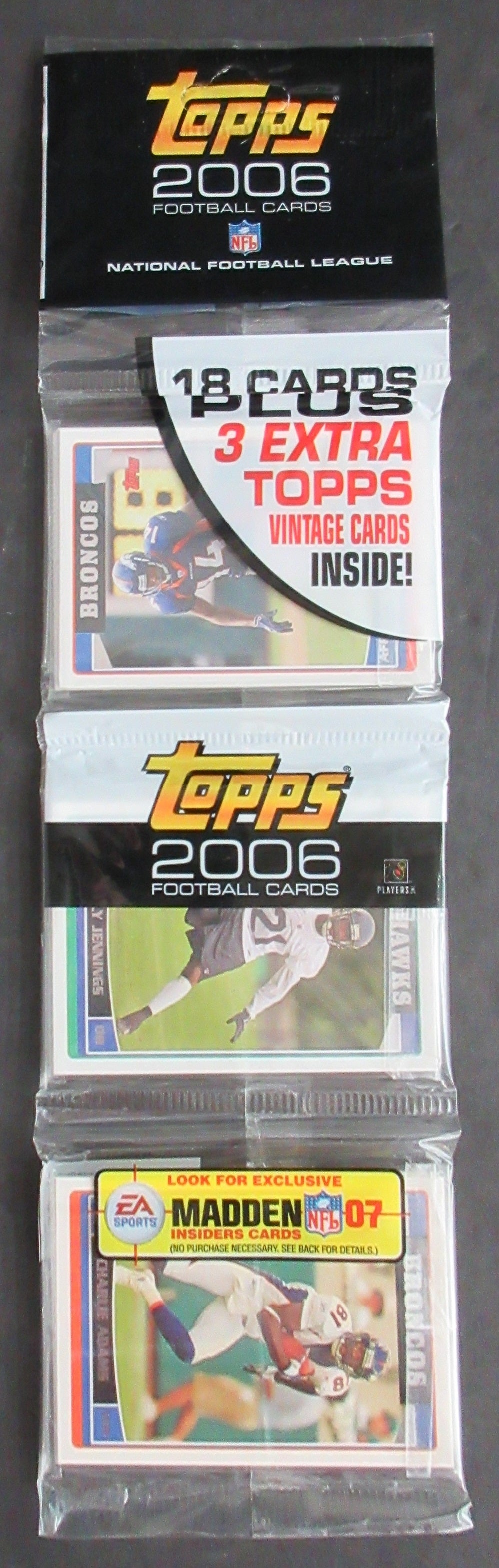 2006 Topps Football Unopened Rack Pack (18/3)