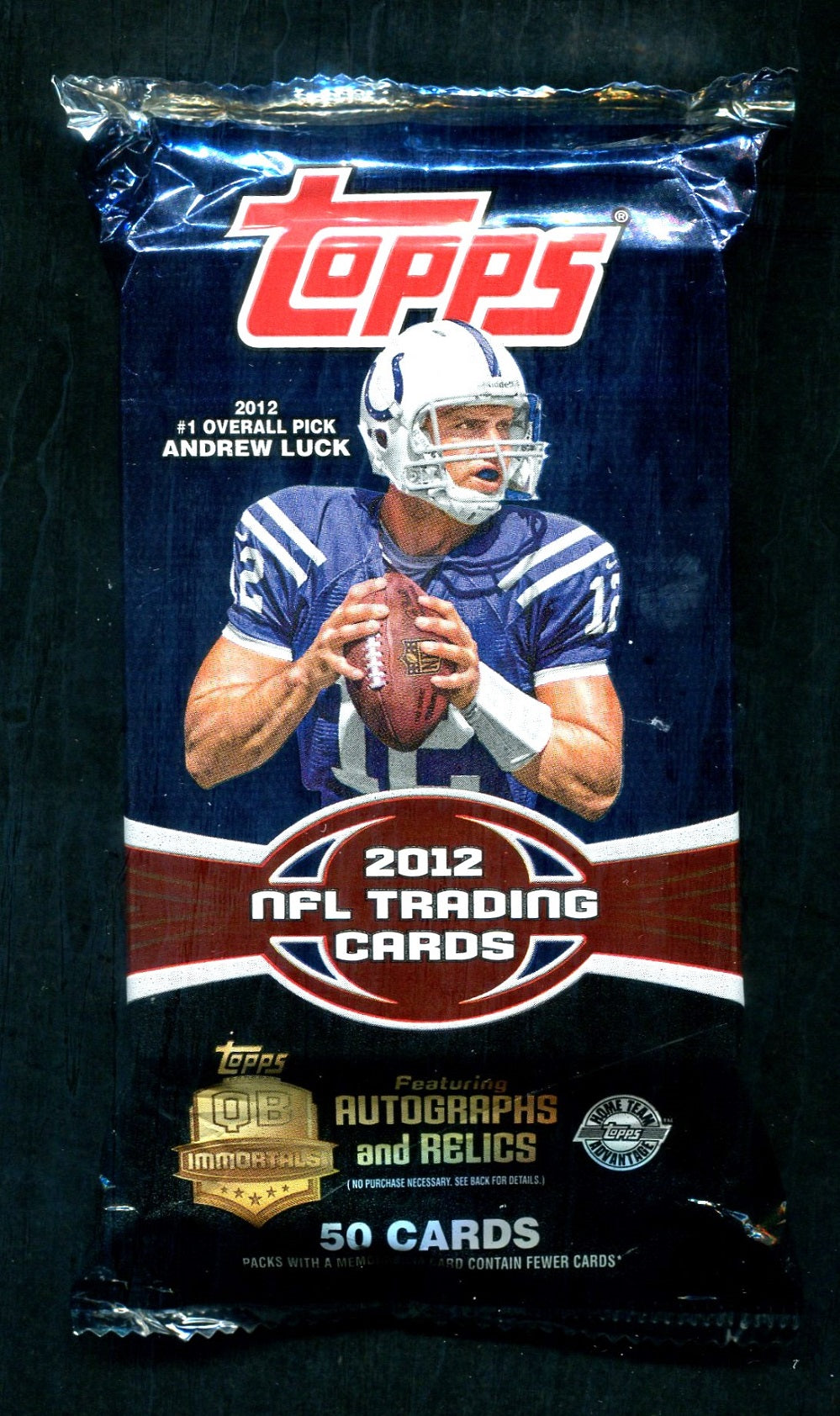 2012 Topps Football Unopened Jumbo Pack (HTA) (50)