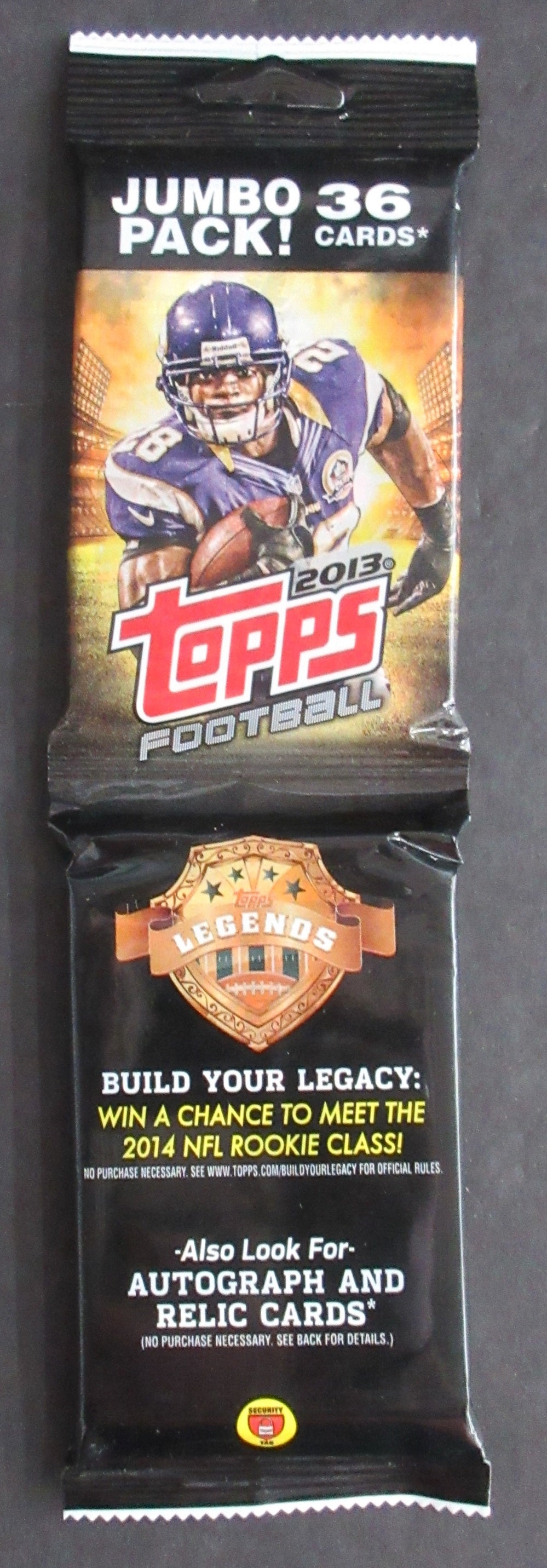 2013 Topps Football Unopened Jumbo Hanger Pack (36)