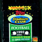 1992 Topps Stadium Club Football Unopened Series 1 Jumbo Pack (23)