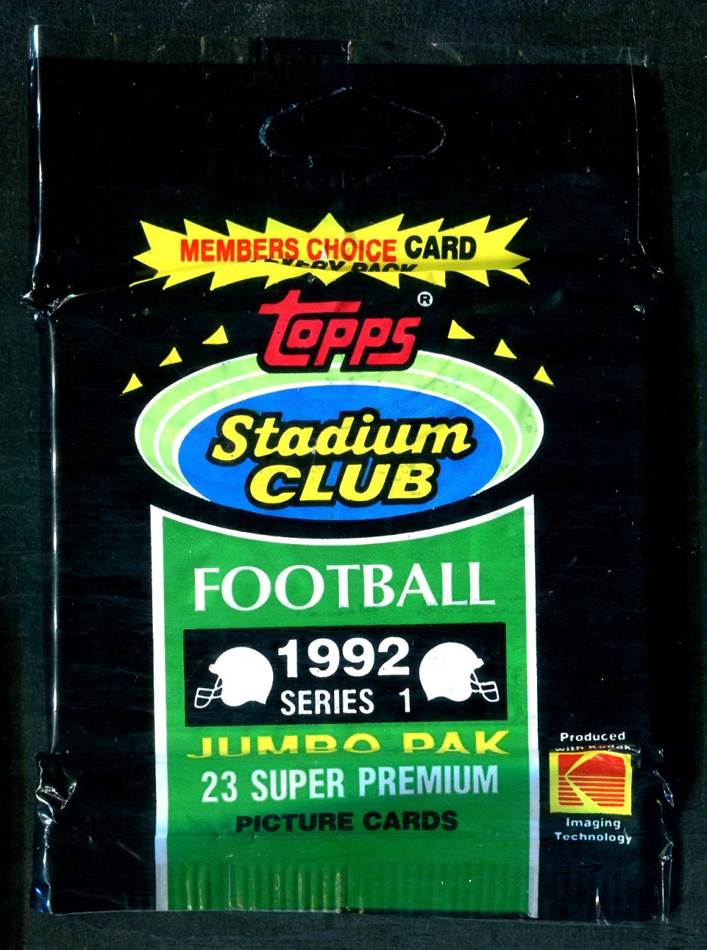 1992 Topps Stadium Club Football Unopened Series 1 Jumbo Pack (23)