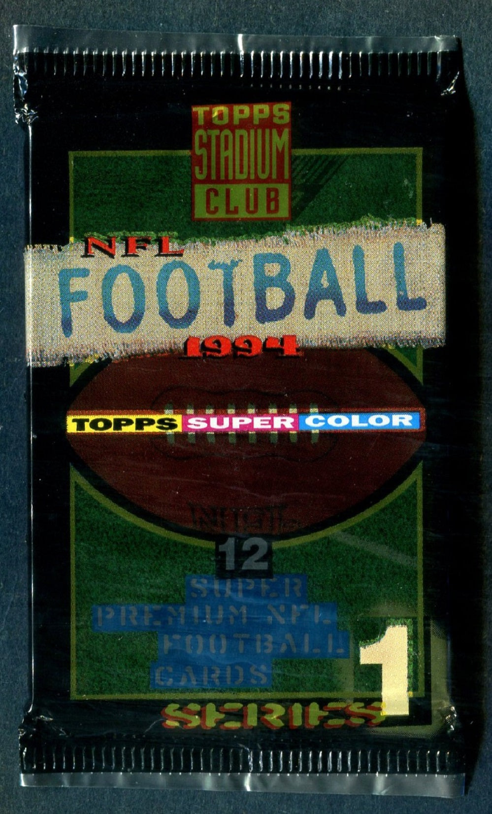 1994 Topps Stadium Club Football Unopened Series 1 Pack (12)