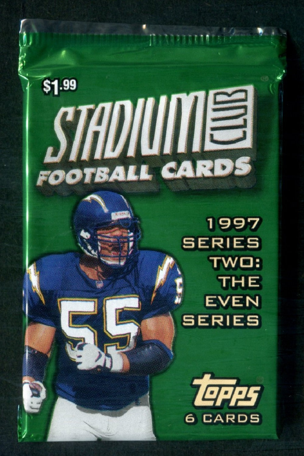 1997 Topps Stadium Club Football Unopened Series 2 Pack (Pre-Priced) (Retail) (6)