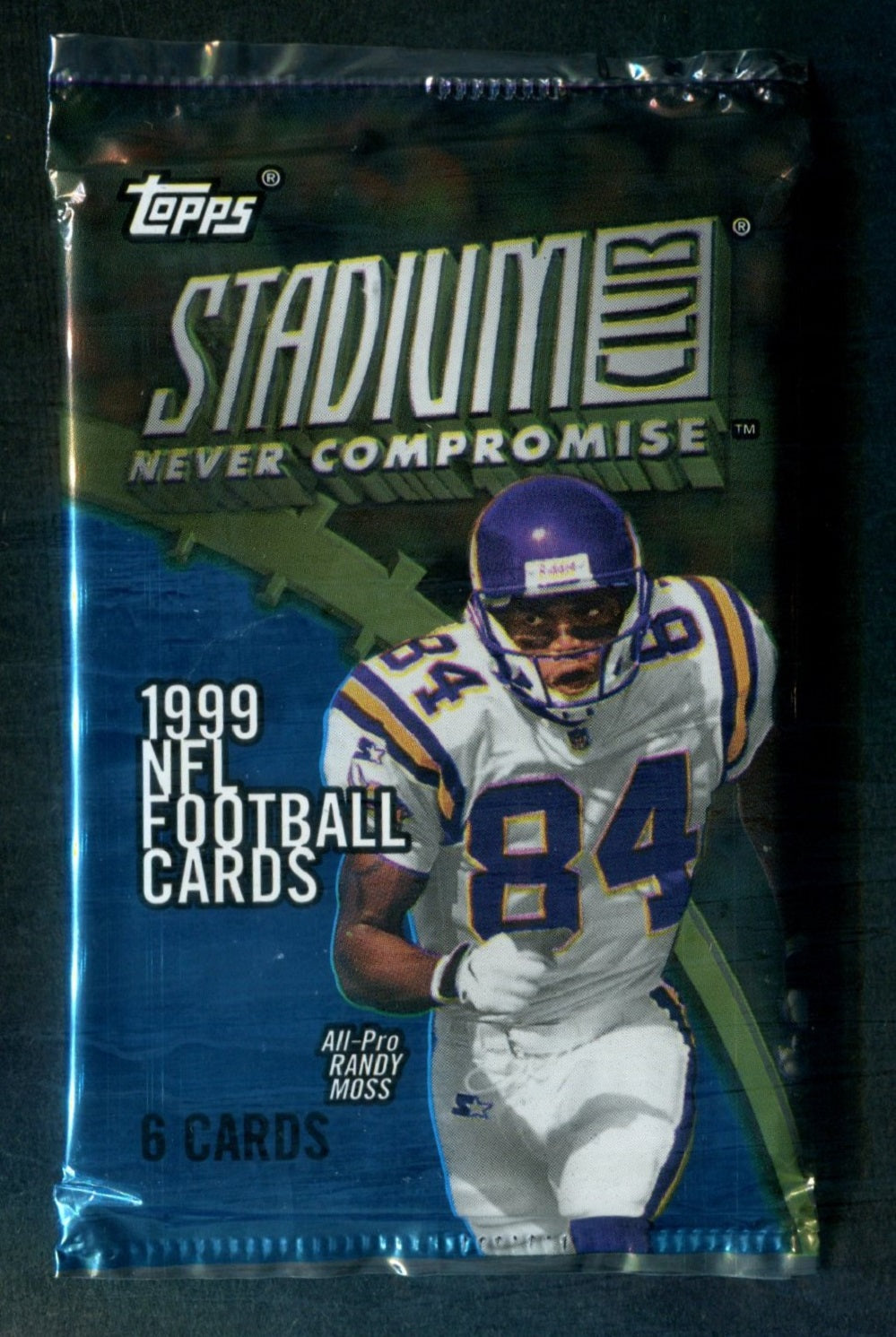 1999 Topps Stadium Club Football Unopened Pack (6)