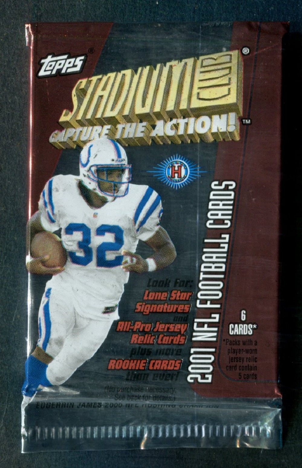 2001 Topps Stadium Club Football Unopened Pack (Hobby) (6)