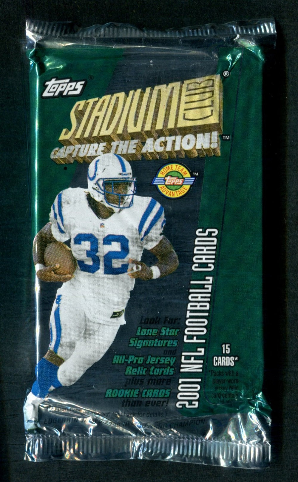 2001 Topps Stadium Club Football Unopened Jumbo Pack (HTA) (15)