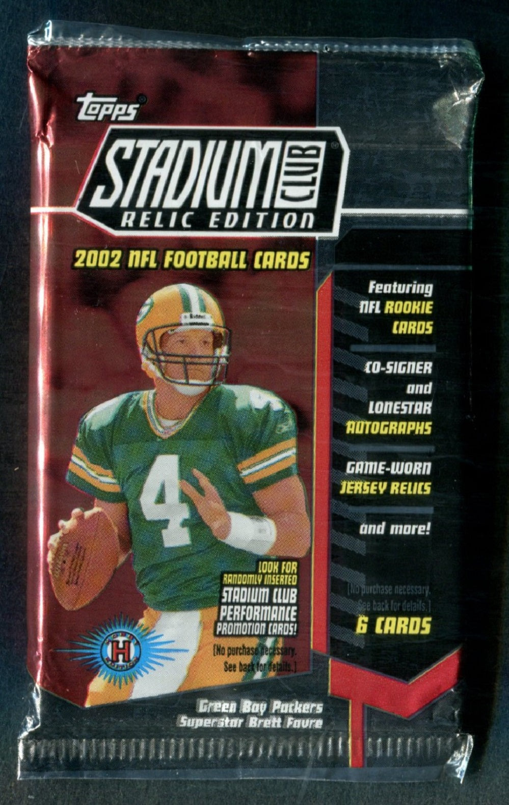 2002 Topps Stadium Club Football Unopened Pack (Hobby) (6)