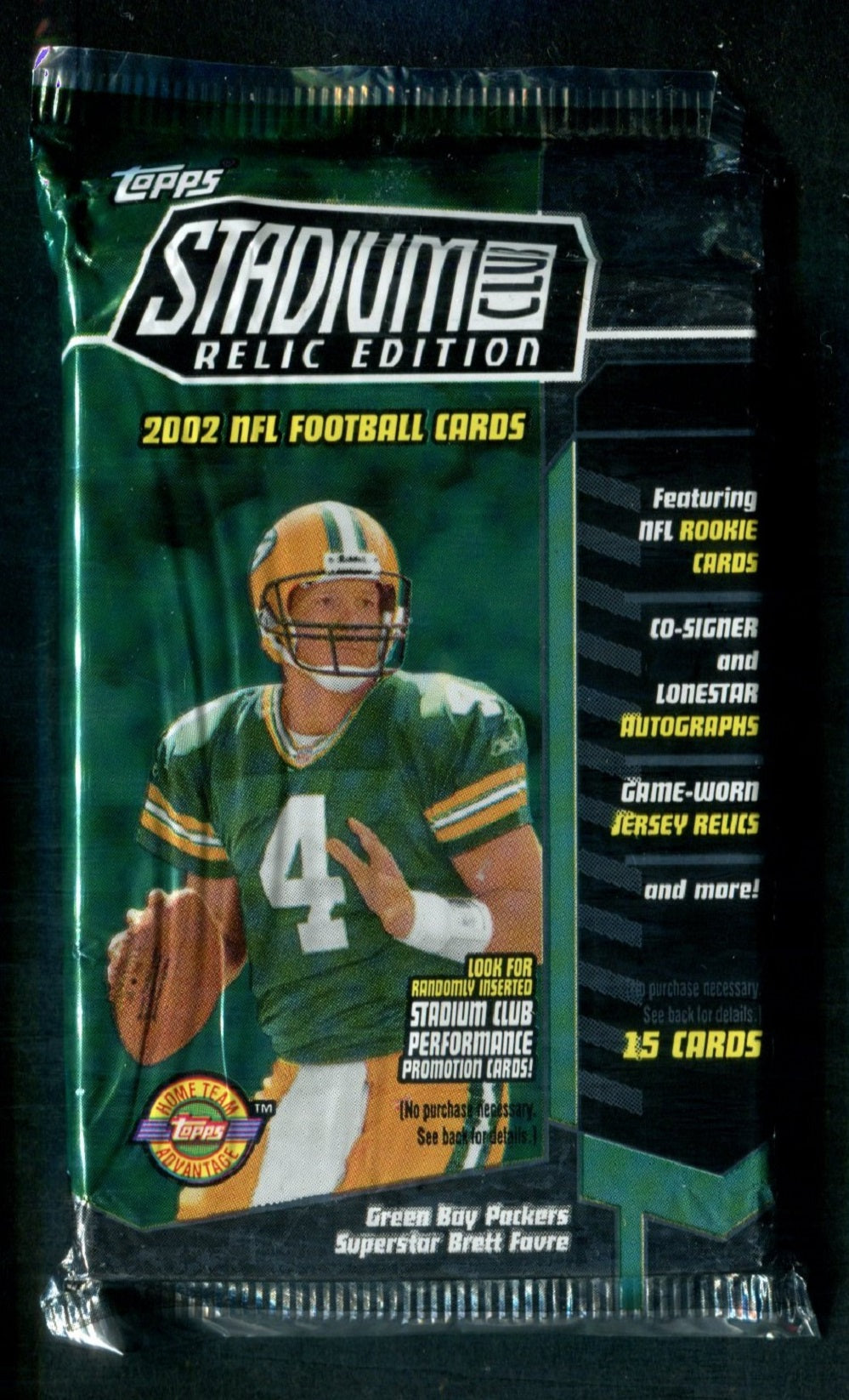 2002 Topps Stadium Club Football Unopened Jumbo Pack (HTA) (15)