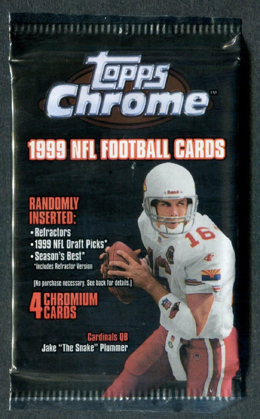 1999 Topps Chrome Football Unopened Pack (Retail) (4)