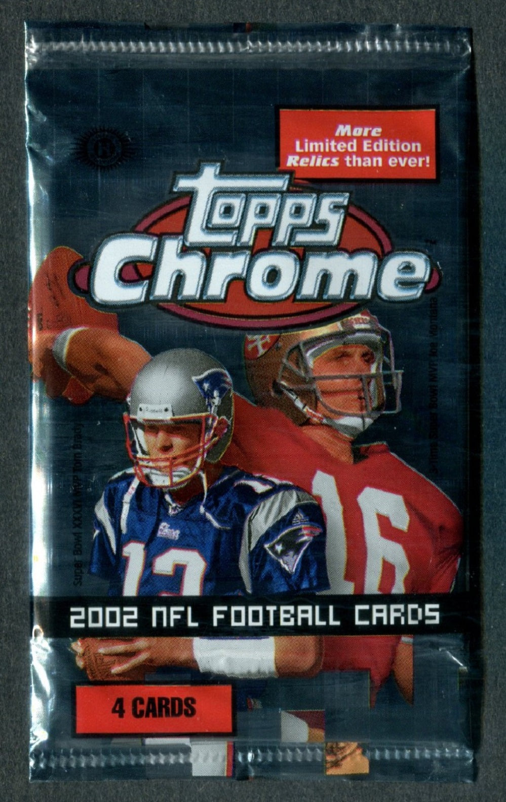 2002 Topps Chrome Football Unopened Pack (Hobby) (4)