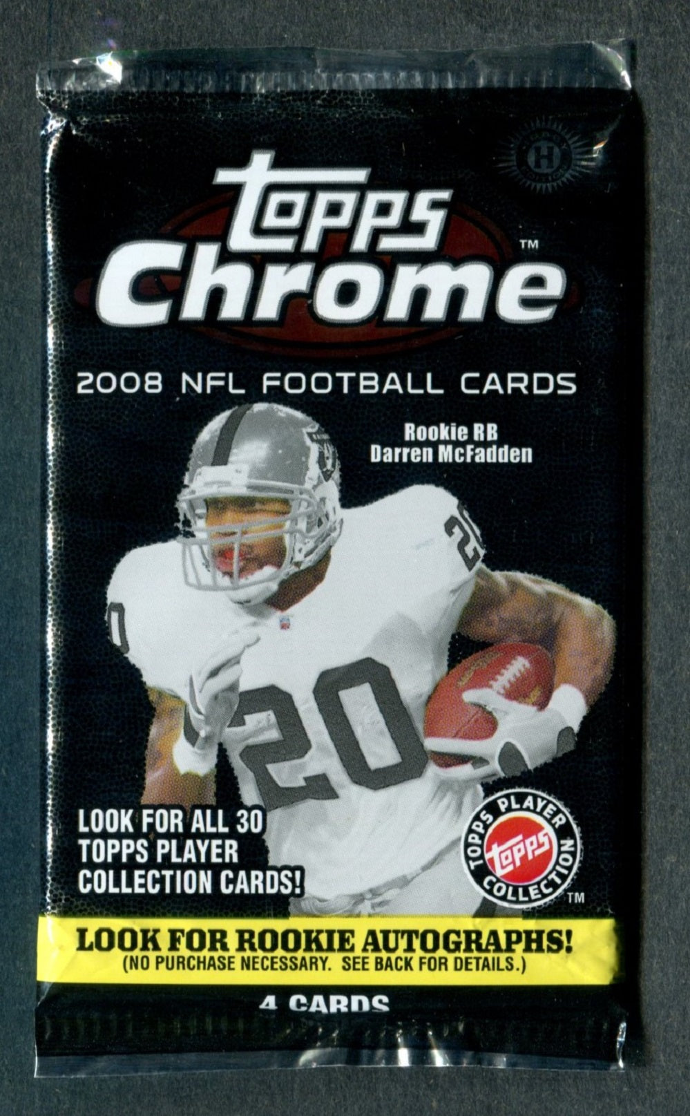 2008 Topps Chrome Football Unopened Pack (Hobby) (4)