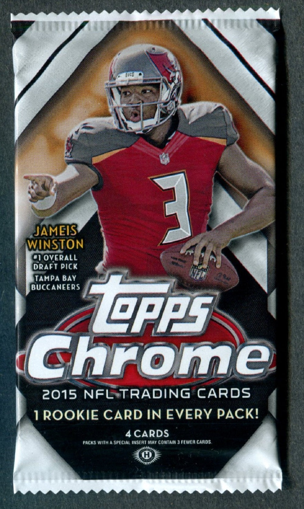 2015 Topps Chrome Football Unopened Pack (Hobby) (4)