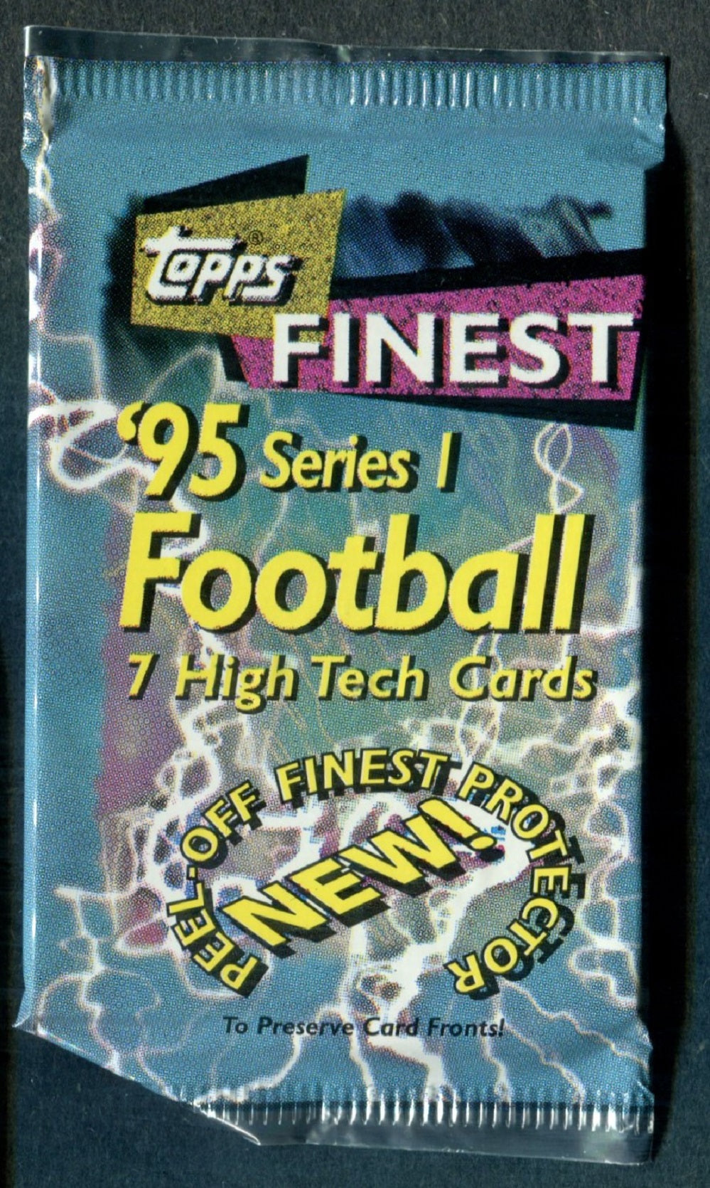 1995 Topps Finest Football Unopened Series 1 Pack (7)