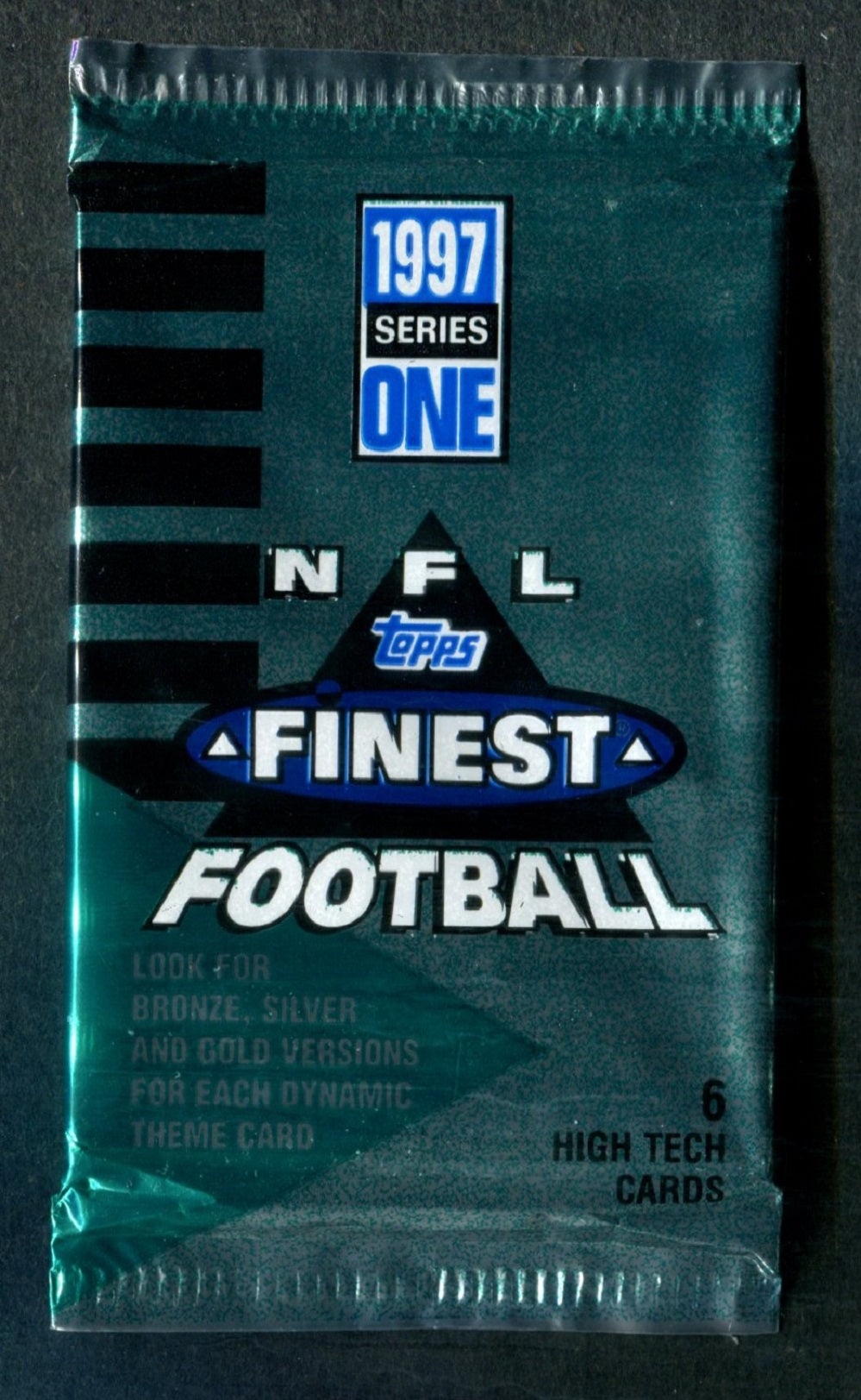 1997 Topps Finest Football Unopened Series 1 Pack (6)