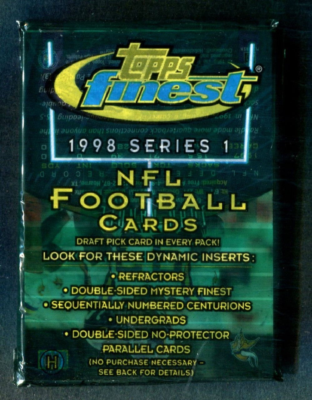 1998 Topps Finest Football Unopened Series 1 Pack (Hobby) (6)