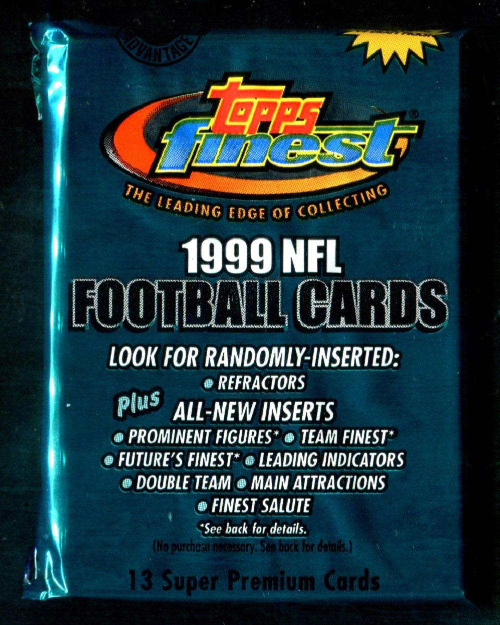 1999 Topps Finest Football Unopened Jumbo Pack (HTA) (13)