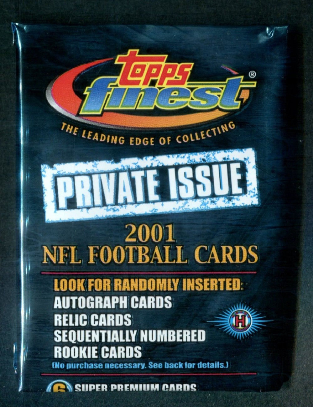 2001 Topps Finest Football Unopened Pack (Hobby) (6)