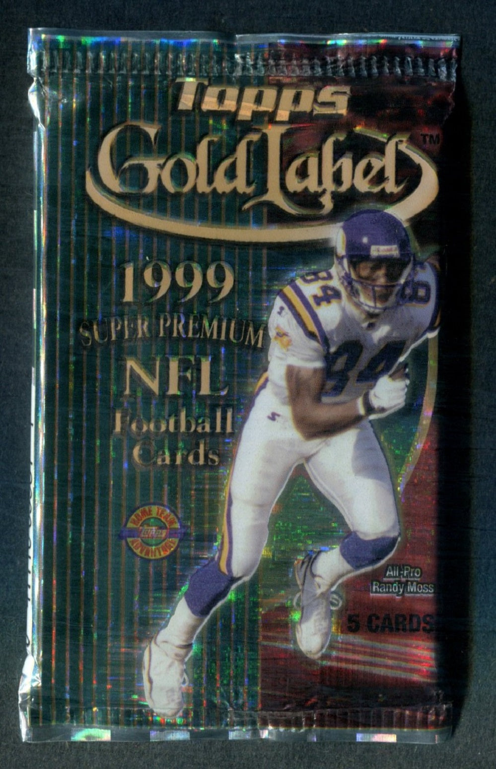 1999 Topps Gold Label Football Unopened Pack (HTA) (5)